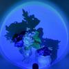 USB LED Sunset Lamp ABS Projector Lamp New Decoration Mood Lights  For Bedroom Living Room Wall