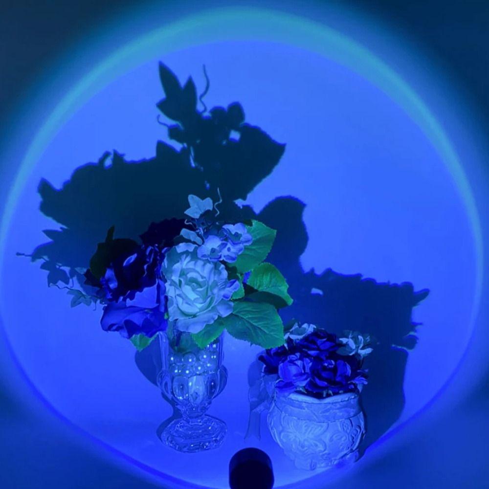 USB LED Sunset Lamp ABS Projector Lamp New Decoration Mood Lights  For Bedroom Living Room Wall
