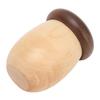 Acorn Shaped Toothpick Container 8cm Height Rounded Structure Eco Friendly Wood Toothpick Holder for Office Restaurant