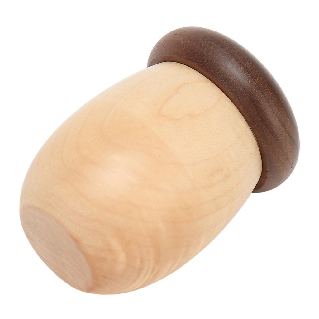 Acorn Shaped Toothpick Container 8cm Height Rounded Structure Eco Friendly Wood Toothpick Holder for Office Restaurant