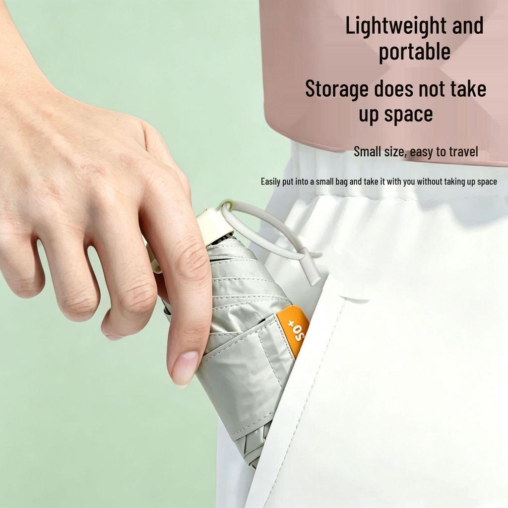 New Gel Super Light Mini Umbrella - Compact Folding Sun & Rain Protection in Fresh Colors