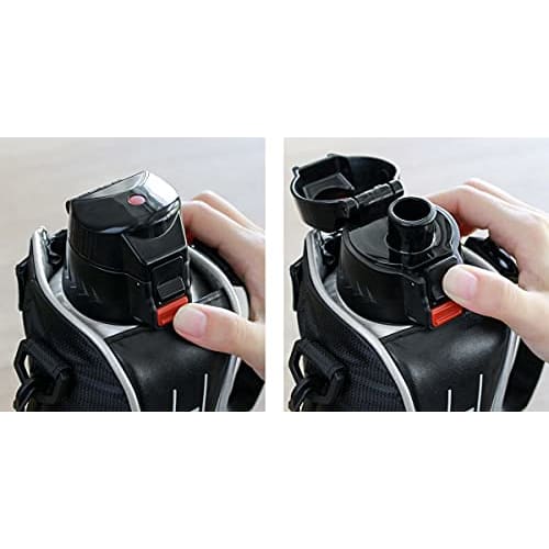 NEW FORTY Stainless Steel Water Bottle, 730ml, Direct Drinking, One-Touch Insulated, with Cover (Red)