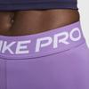 Nike Pro 3" Shorts Bokstavmerke Logotrykk Slim Fit Sportsshorts Dame Shorts Svart Bringebær CZ9857-521