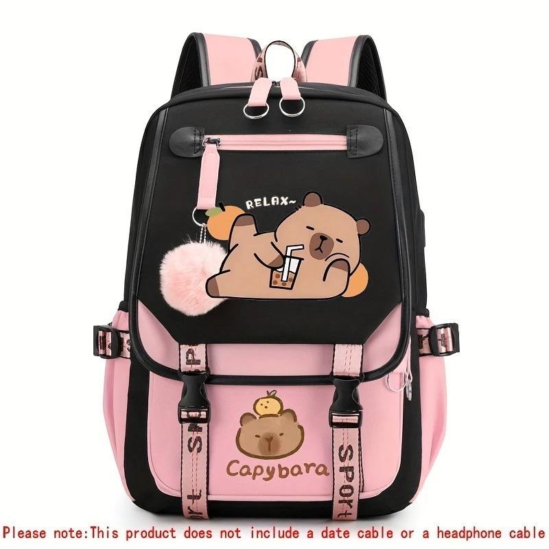 3-teiliges Schulrucksack-Set für Schüler Große Kapazität Oxford-Stoff Schultasche mit Schultergurt und Federmäppchen