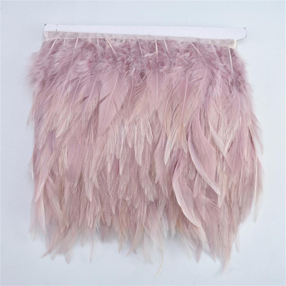 10Meters Natural  Feathers Trim Ribbon Sewing Clothes Handwork Feathers Party Wedding Plumas Crafts DIY Decoration 10-15cm