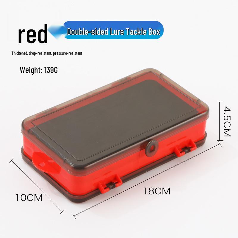 Portable Double-Sided Micro Lure & Fish Hook Storage Box - Large Capacity