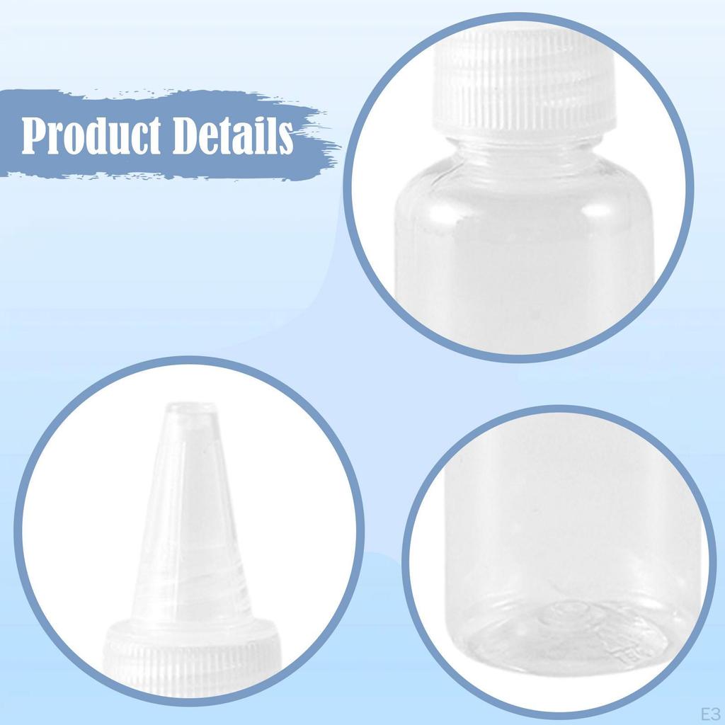 10 Pieces Dispensing Bottles Liquid Dropper Packing Sample Bottle Jars with Portable and