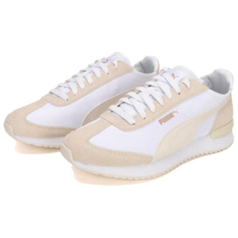 PUMA R78 Lightweight Comfortable Durable Breathable Support Low Urban Commute Running Sneakers Unisex Off-White 392901-15