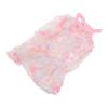Vestido Suspensório Pet Tule Respirável Flores Bordadas Saia de Flores Pet para Cães Gatos