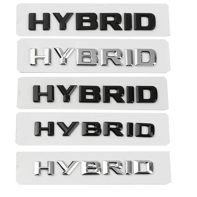 3D ABS Hybrid Letter Emblem for Mercedes Benz C260 E260 E350 S320 S560e S400 Rear Logo Trunk Badge Car Sticker Modified