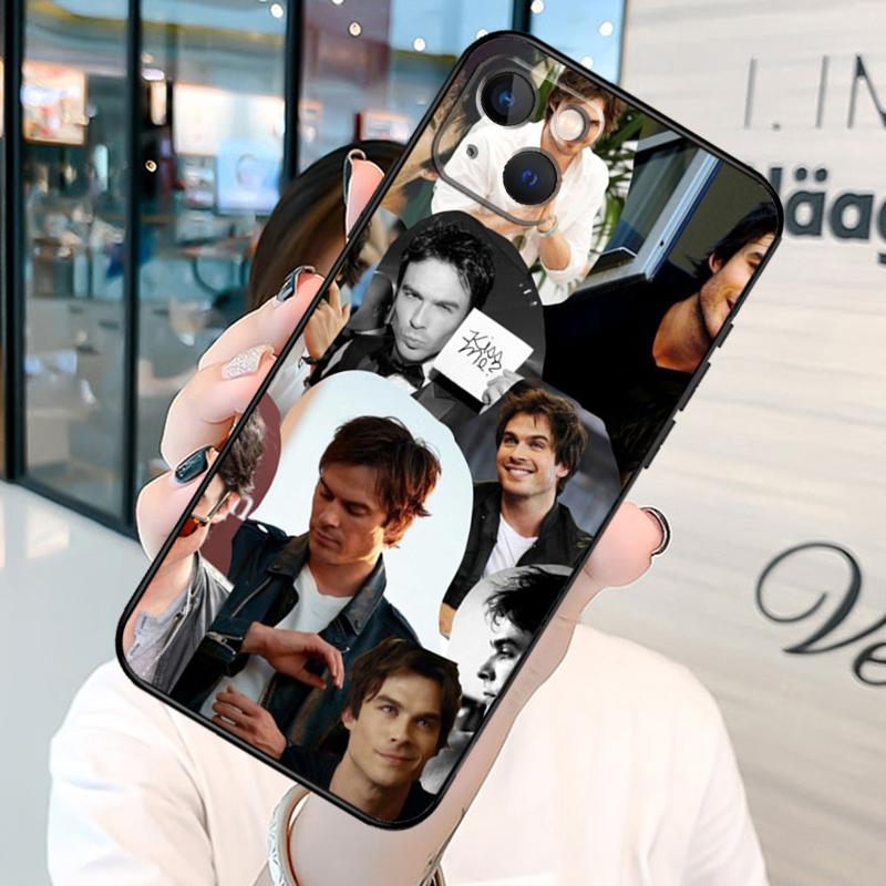 Custodia per Telefono Damon e Stefan Vampire Diaries per iPhone 13 12 11 14 15 16 Pro Max Plus XR X XS MAX Cover Posteriore Morbida