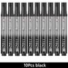 3-100 Pcs/Set Permanent Marker Pen Fine Point Waterproof Ink Thin Nib Crude Nib Black Blue Red Ink 2-3mm Fine Color Marker Pens