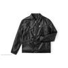 Comfortable Printed PU Leather Jacket Men Jackets LMT006904203458K11000