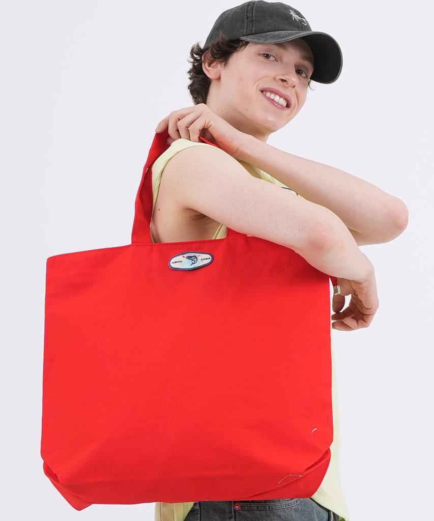 The-Abon Fisherman Cotton Big Tote Bag Black
