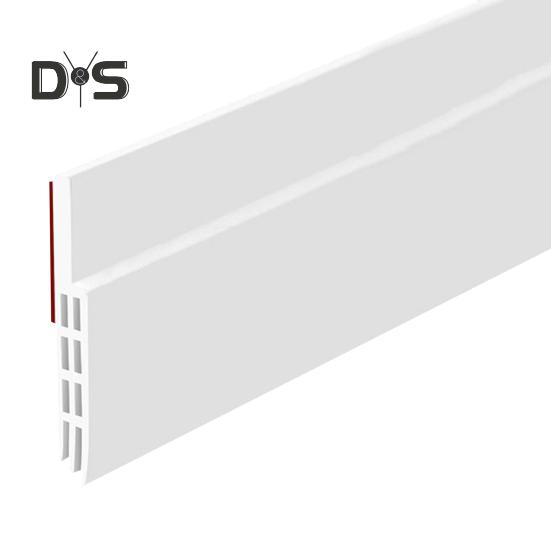 

2 шт. 1 м уплотнительная лента для нижней части двери, клейкая лента TPE для подметания под дверью, погодная прокладка, легкая, шумо-пылезащитная, ветрозащитная дверная пробка для нижнего зазора двери 2pcs белый