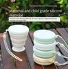 200ml Portable Travel Compression Folding Silicone Water Cup Telescopic Foldable Outdoor Camping Water Cup