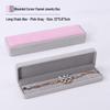 Pink Velvet Jewelry Box with Rounded Corners for Earrings, Bracelets, Rings, and Gifts