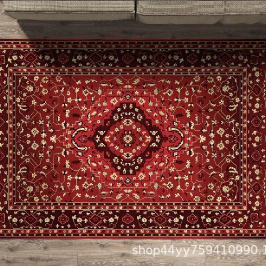 Persian Style Carpet, Living Room Coffee Table, Bedroom Full Of Floor Mats, Ethnic Style Thickened Washable Non-Slip Carpet