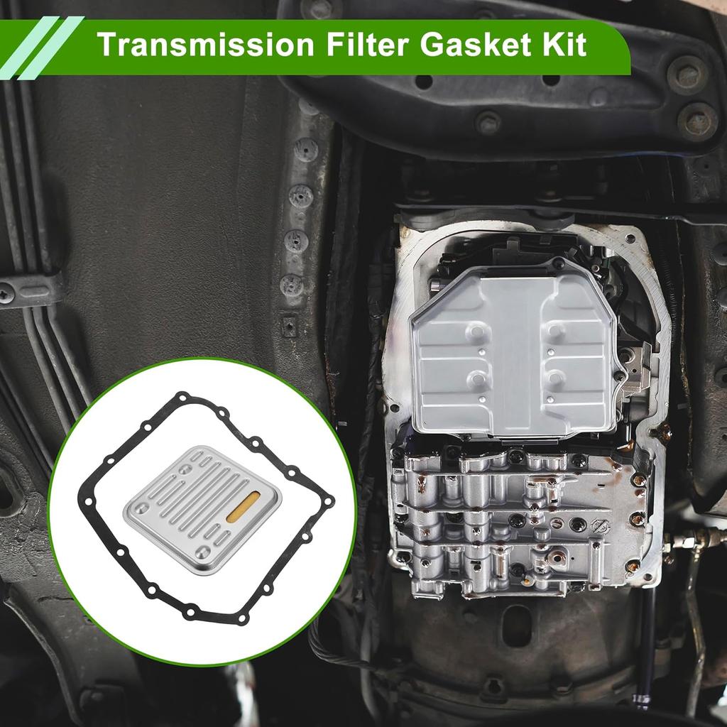 No.04864505AB/4431722/4504048 Transmission Filter Gasket Kit for Chrysler Sebring 01-10 Silver Tone Engine Automatic Transmission Filter Kit Metal