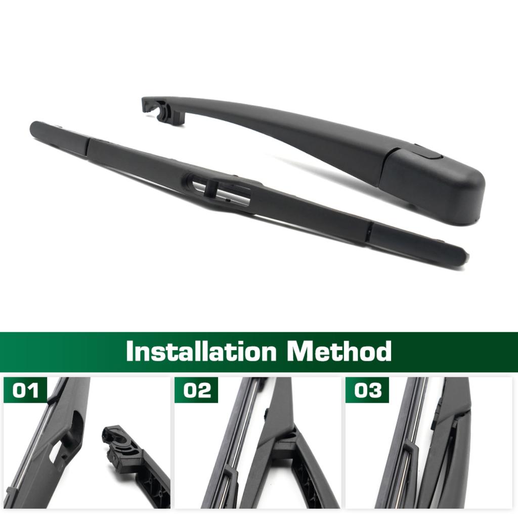 Wiper 12" Rear Wiper Blade & Arm Set Kit For Hyundai ix35 Tucson LM 2009 - 2015 Windshield Windscreen Tailgate Window