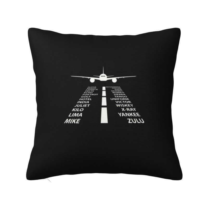 Custom Pilot Spitfire Pillow Case 40X40Cm Air Fighter Army Helmet Nordic Cushion Cover Car Pillowcase
