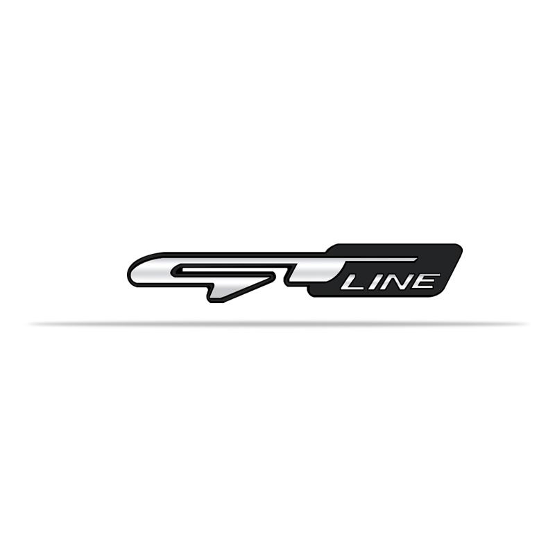 Alloy Metal GT LINE Logo Grille Emblem Rear Trunk Badge Sticker For Sorento Ceed Forte RIO Stonic K5 Sportage Venu Kona Santa Fe