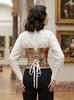 Vintage Fransk Fiskbens Bandeau Bustier Topp - Damformande Korsett