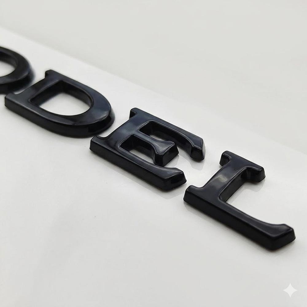 3D ABS Chrome Black Matte Black Car Styling Letters Logo MODEL Y Emblem Badge Sticker Decals For TESLA MODEL Y Auto Accessories