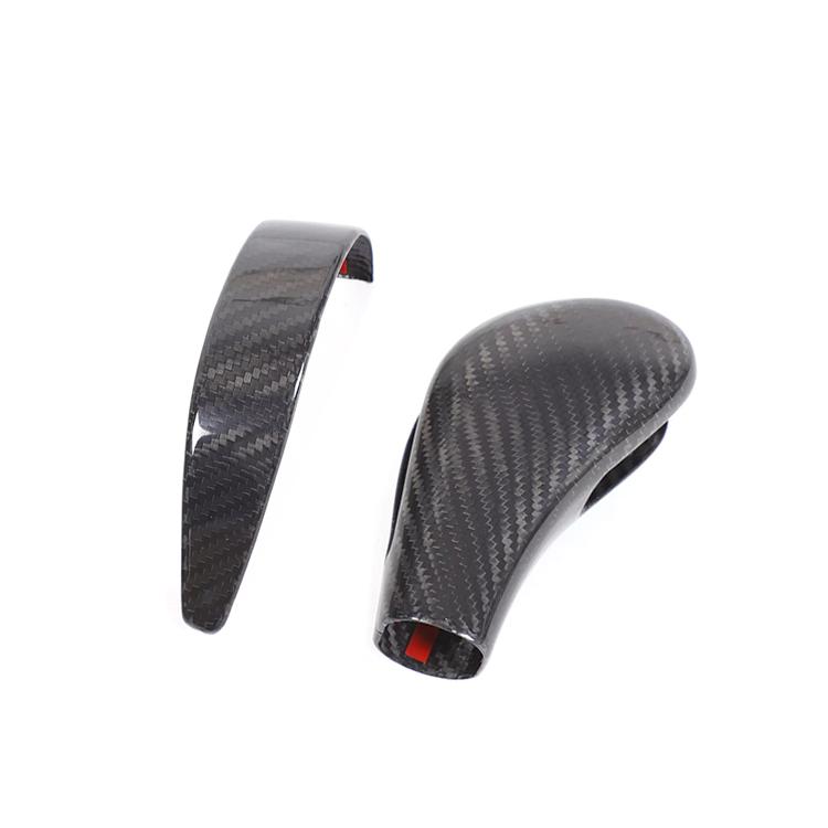 Real Carbon Fiber Center Console Gear Shift Knob Decor Cover for Porsche Cayenne 2004-2007 Interior Protective Trim