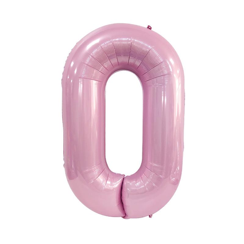 

Большой 40-дюймовый цифровой шар из алюминиевой пленки 90 см Версия для США Конфетно-голубой Перламутрово-розовый Алюминиевая фольга Цифровой гелиевый шар 40 inch US version of candy powder 0