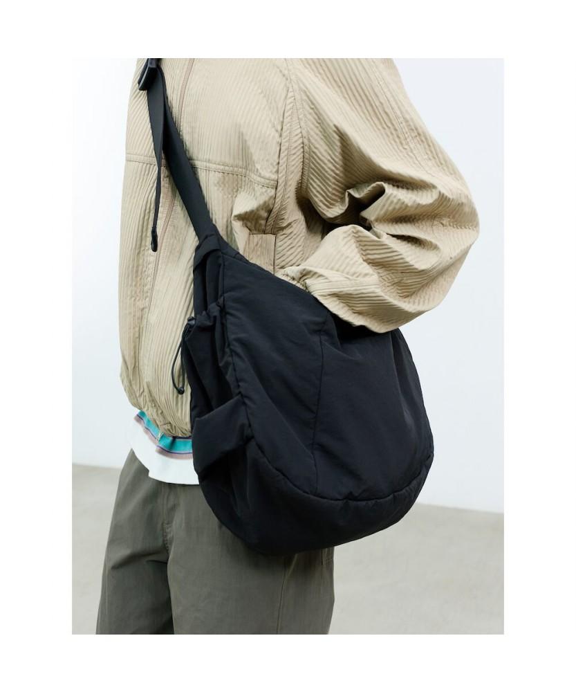 Sand Sound (Unisex) Cushion Crossbody Bag Large Black