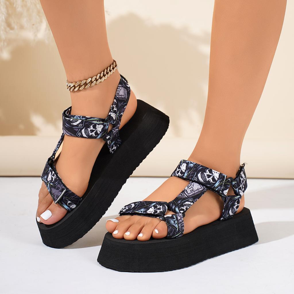 Women Sandals Summer Flat Hemp Rope Set Foot Beach Sandals Outdoor All-match Casual Slippers Large Size Shoes for Women