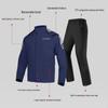 Machine Knight Waterproof Motorcycle Rain Suit: Thickened, Separate Raincoat & Pants for Heavy Rain Protection