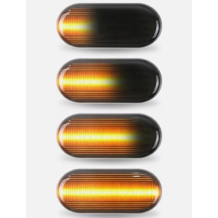 2X Dynamic Side Marker Turn Signal Light For Nissan Qashqai J10 350Z Navara D40