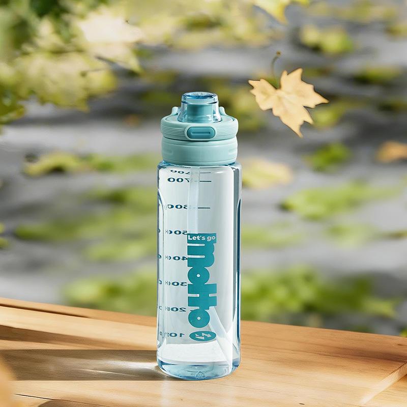 Student Cups - Gender-specific Portable Water Bottles for Summer Fitness and Sports. with Straws. Anti-drop and Anti-leak Features. Easy To Carry.