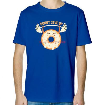 Donut Give Up Funny Graphic T Shirts Fashion Tees Tops Summer Cotton Short Sleeve TShirts Unisex Streetwear Print T Shirt