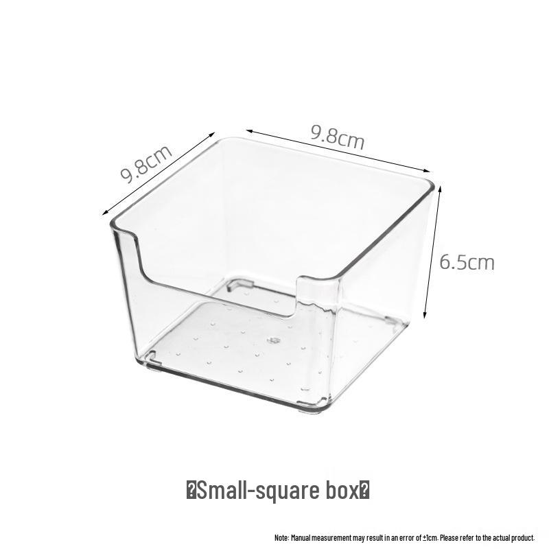 

Transparent Stackable Storage Box for Desk: Organizer for Books, Cosmetics, Jewelry, and Sundries