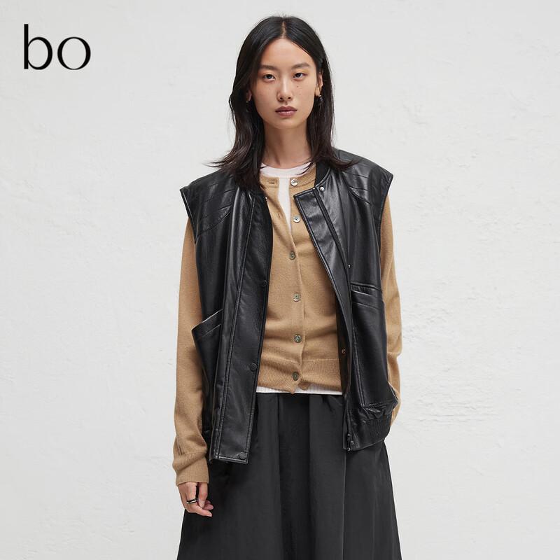 

Bo Жіноча Осіння Мото Куртка-Жилет зі Штучної Шкіри L