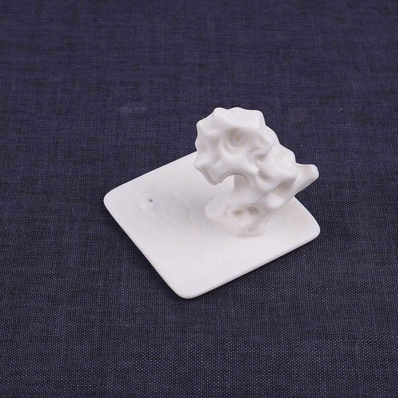 

Zen Dehua White Porcelain Ceramic Incense Holder - Creative Ornament for Sticks