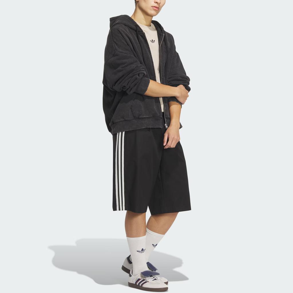 Adidas Originals WASHED HOODED JACKET Jackets & Coats Men's Black JM7285