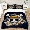 One Piece Skull Logo Bedding Set - 3 Piece Comforter Cover Gift for Bedroom,Includes No InsertB154