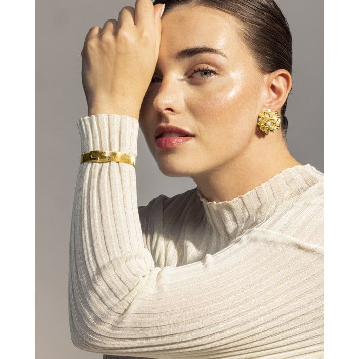 Luxenter Boucles d'oreilles finition or jaune 18 carats - Xiglor