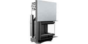 Litinový krb KRATKI MAJA pravý 8 kW Ø 150 zdvih