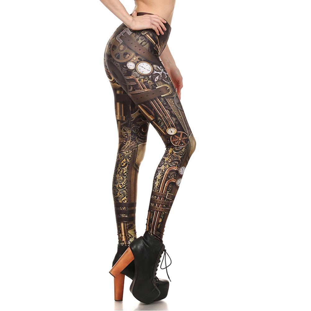 Spring Women's Leggings Tight-fitting Digital Printing Fashion Sexy Elastic Pants