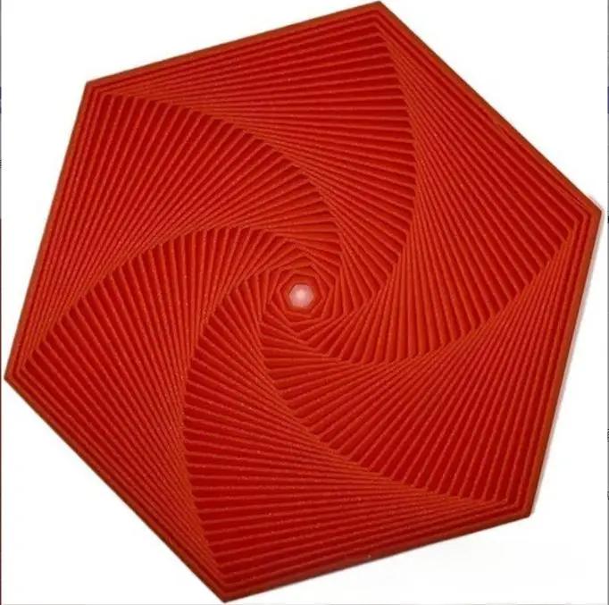 3D-Printed Fractal Fidget Hexagon 3D Printed Hexagonal Stress Relief Toys Hexagonal Fractal Ring Spiral Change Toys
