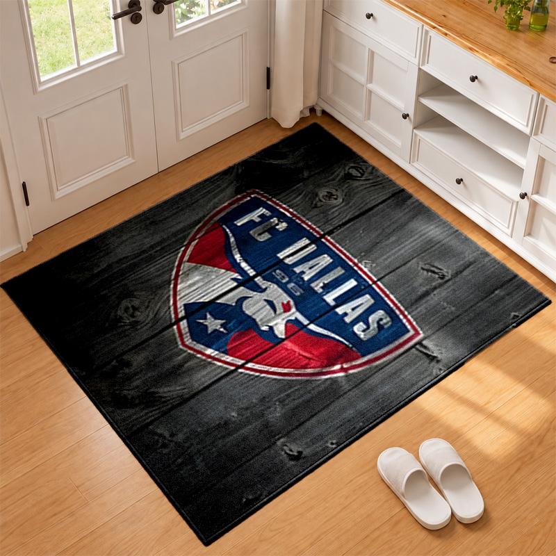 FC Dallas Carpet Door Mat for Living Room or Bedroom Protective Mat Under Chair Office Decoration Christmas Gift Birthday Present