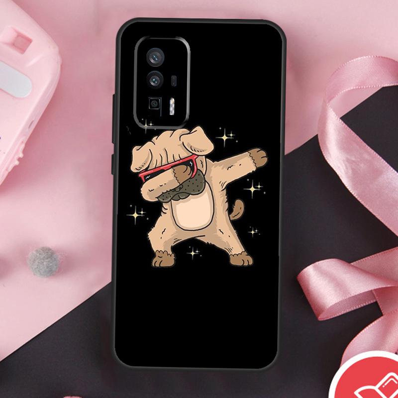 Cute Pug Dog Case For Xiaomi 15 Ultra Mi 13 14 11T 12T 13T 14T Pro POCO X7 Pro X3 X5 X6 F5 F6 F7 Cover