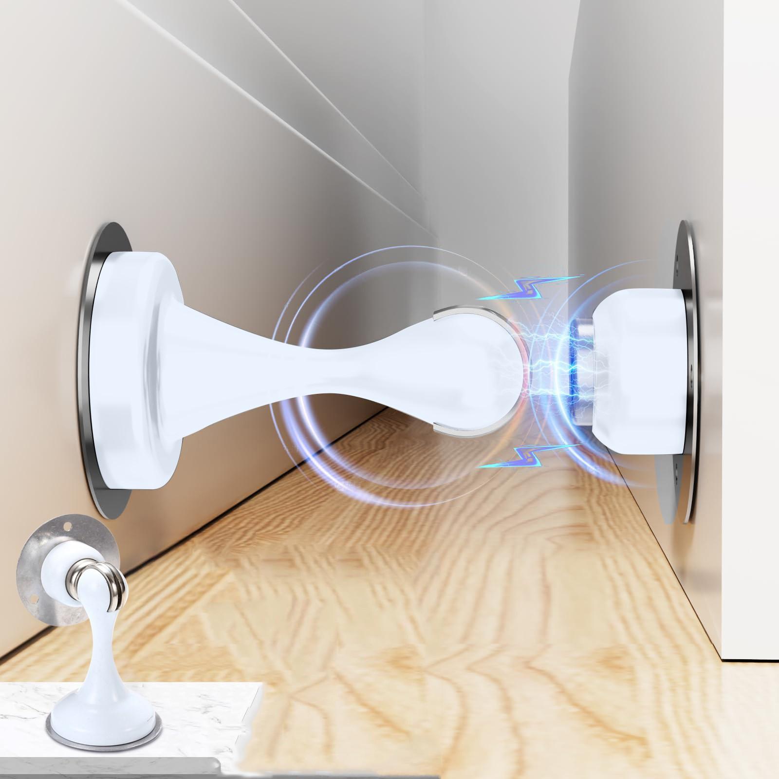 

Дверные стопоры из нержавеющей стали для нижней части двери | Магнитный дверной стопор для настенного и напольного монтажа | Дверной фиксатор без сверления One Size белый