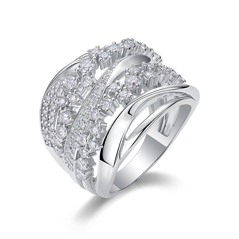

Princess Geometric Design Embellished with Zircon Ring, Luxurious and High-end Design for Women, Fashionable and Elegant Zircon 6
