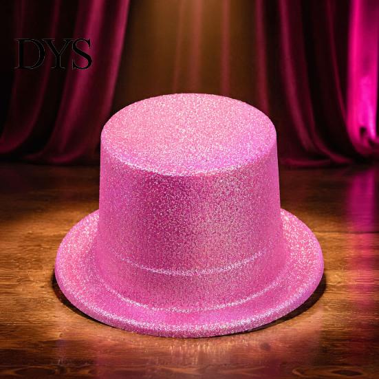 Magician Costume Accessories for Adults Kids Shiny Top Hats, Glitter Hat Adult Kids, Colorful Hat, Victorian Dress Up Christmas Sparkling Parties